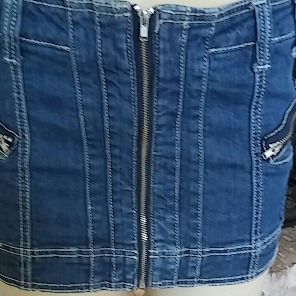 Spoon jeans Denim Mini Skirt - Blue - Picture 3 of 8